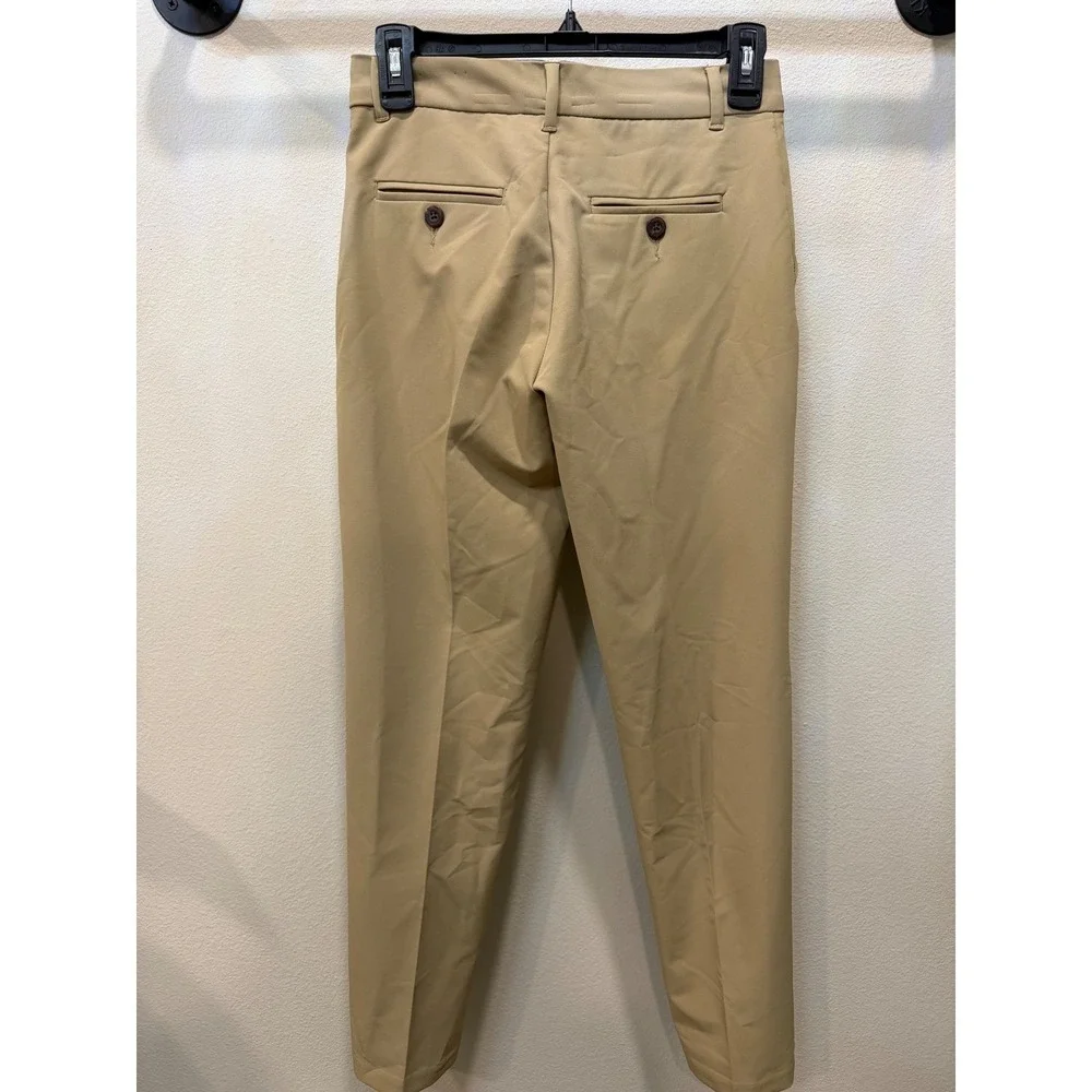 IZOD Boys Khaki Tan Dress Slacks Regular Fit Performance Stretch Pants‎ Size 12